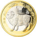 Coin, China, Année du Buffle, Buffle, 10 Yüan, 2021, MS(63), Bi-Metallic