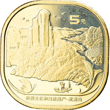 Coin, China, Monts Wuyi, 5 Yüan, 2020, MS(63), Brass