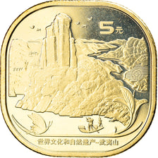 Coin, China, Monts Wuyi, 5 Yüan, 2020, MS(63), Brass