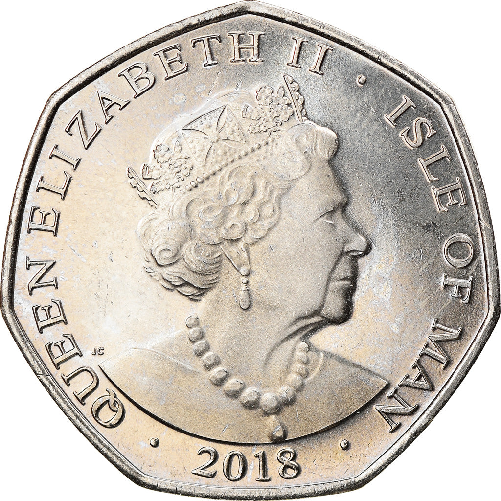 Monnaie, Isle of Man, The Coronation Crown, 50 Pence, 2018, SPL, Cupro-nickel