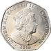Coin, Isle of Man, The Coronation Oath, 50 Pence, 2018, MS(63), Cupro-nickel