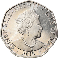Moneda, Isla de Man, The Coronation Orb, 50 Pence, 2018, SC, Cuproníquel