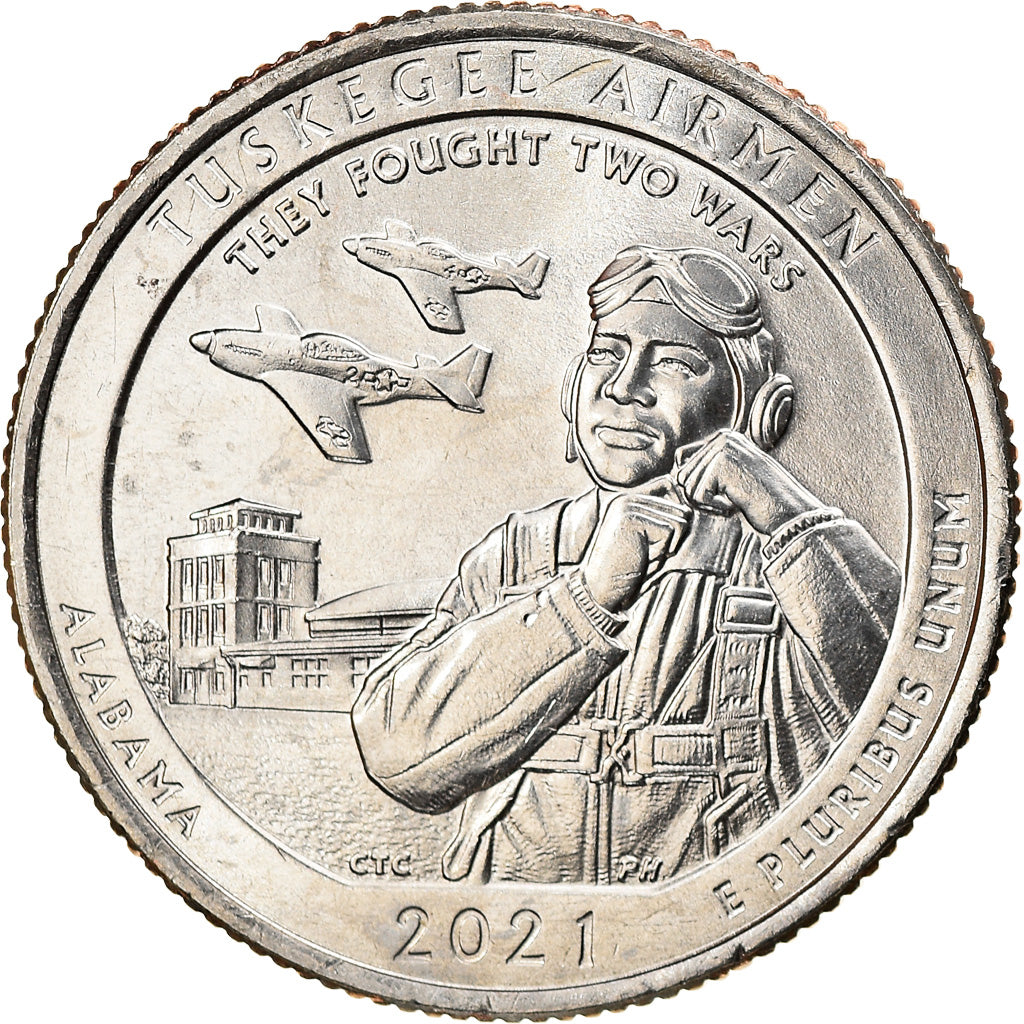 Coin, United States, Tuskegee Airmen, Quarter, 2021, Philadelphia, MS(63)
