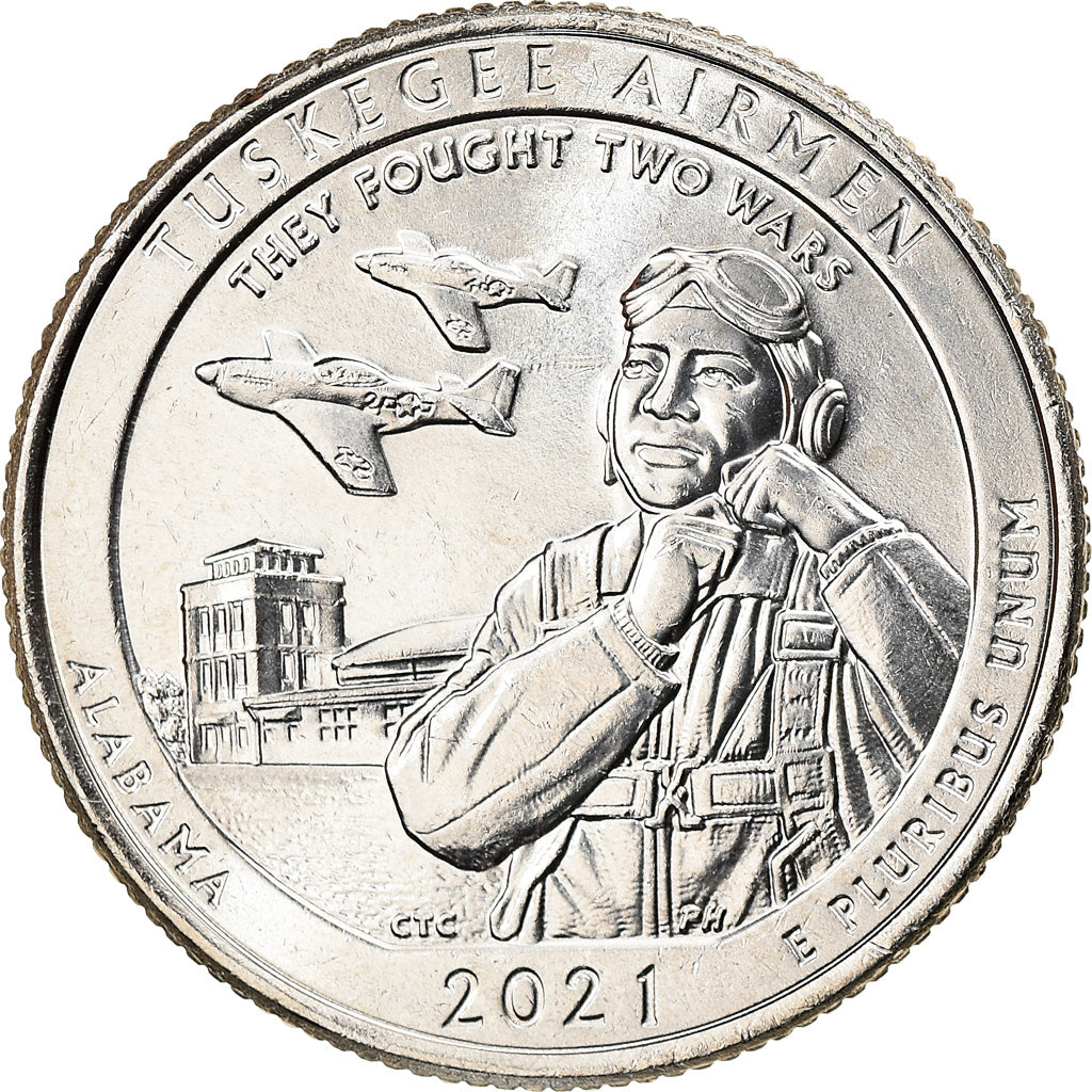 Coin, United States, Tuskegee Airmen, Quarter, 2021, Denver, MS(63)