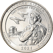 Monnaie, États-Unis, Tuskegee Airmen, Quarter, 2021, Denver, SPL, Copper-nickel