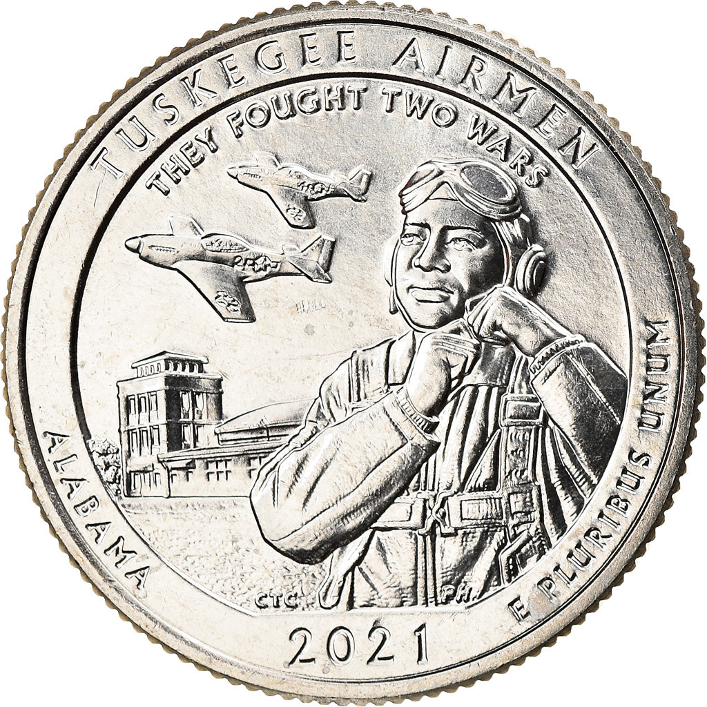 Coin, United States, Tuskegee Airmen, Quarter, 2021, San Francisco, MS(63)