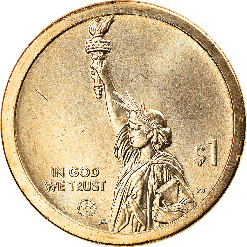 Coin, United States, Maryland, Dollar, 2020, Philadelphia, MS(63), Brass