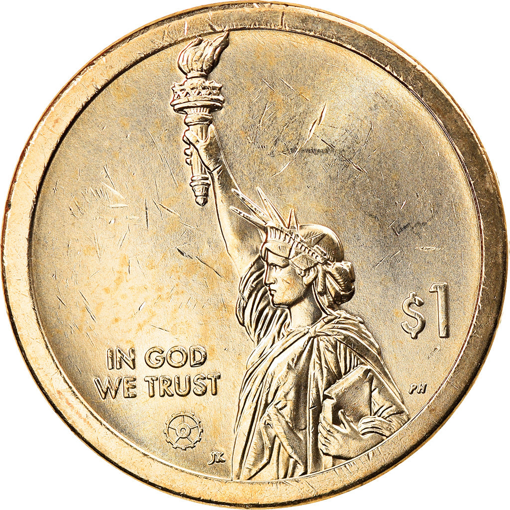 Monnaie, États-Unis, Maryland, Dollar, 2020, Philadelphie, SPL, Brass manganese