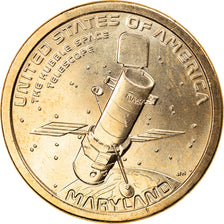 Coin, United States, Maryland, Dollar, 2020, Philadelphia, MS(63), Brass