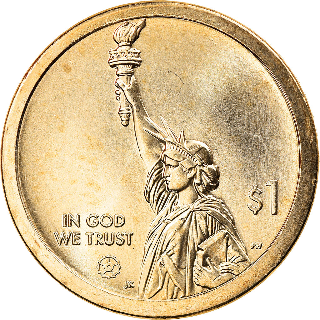 Coin, United States, Maryland, Dollar, 2020, Philadelphia, MS(63), Brass