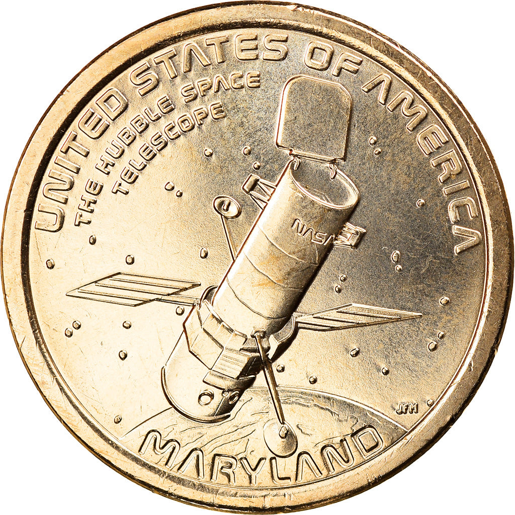 Coin, United States, Maryland, Dollar, 2020, Denver, MS(63), Brass manganese