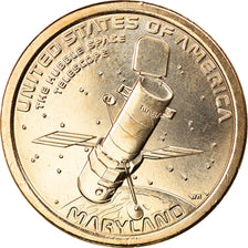 Coin, United States, Maryland, Dollar, 2020, Denver, MS(63), Brass manganese