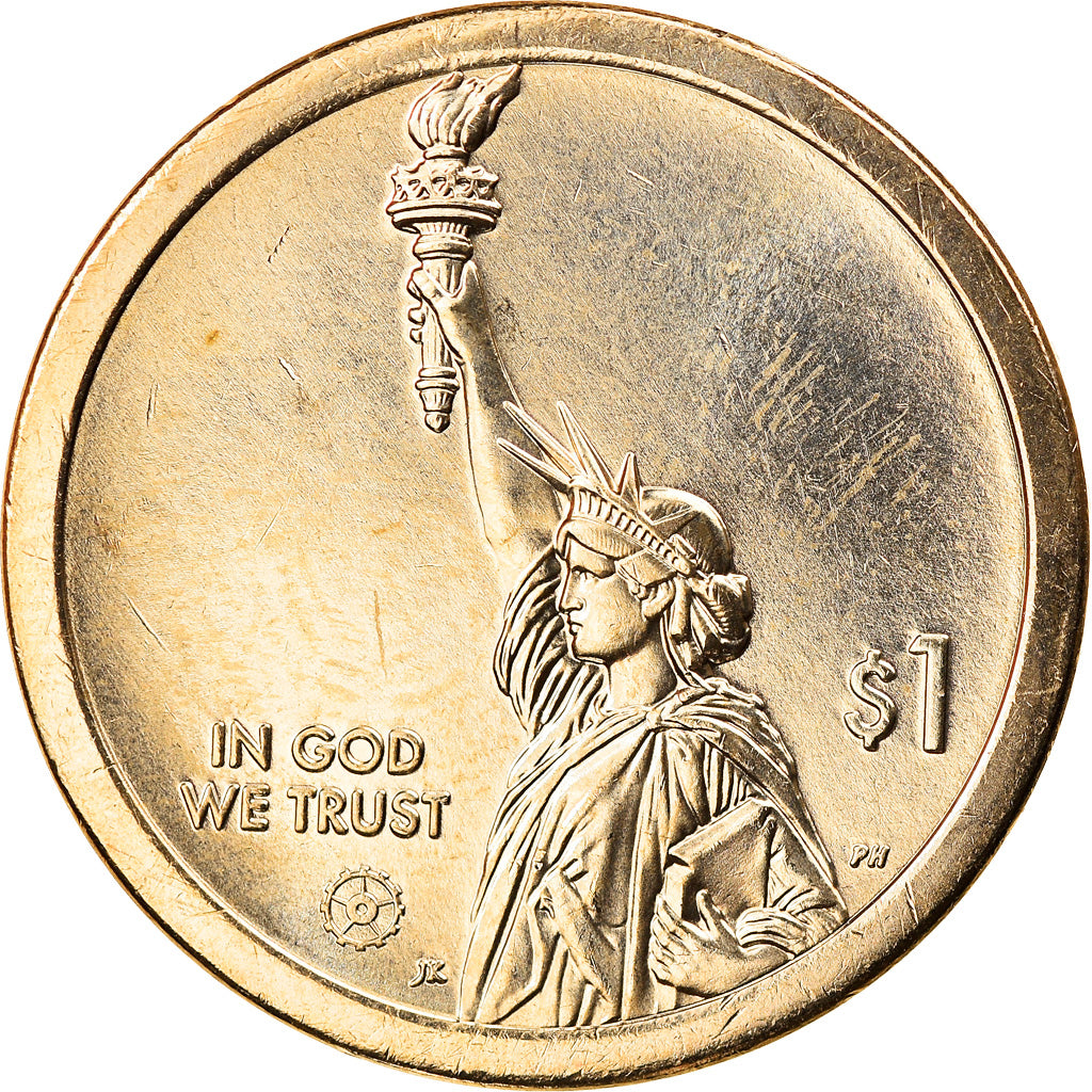 Coin, United States, Maryland, Dollar, 2020, Denver, MS(63), Brass manganese