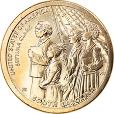 Moneta, USA, South Carolina, Dollar, 2020, Philadelphia, MS(63), Brass manganese