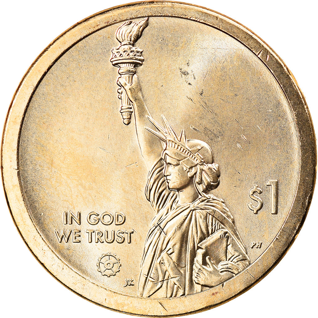 Moneta, USA, South Carolina, Dollar, 2020, Philadelphia, MS(63), Brass manganese
