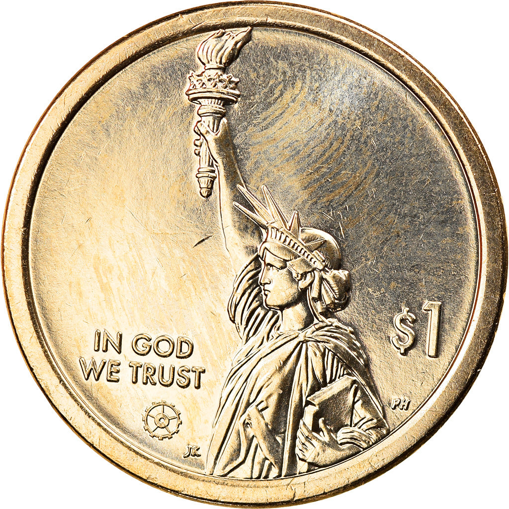Coin, United States, South Carolina, Dollar, 2020, Denver, MS(63), Brass