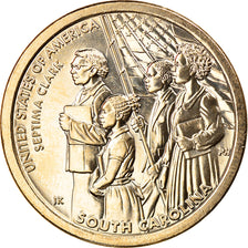Coin, United States, South Carolina, Dollar, 2020, Denver, MS(63), Brass