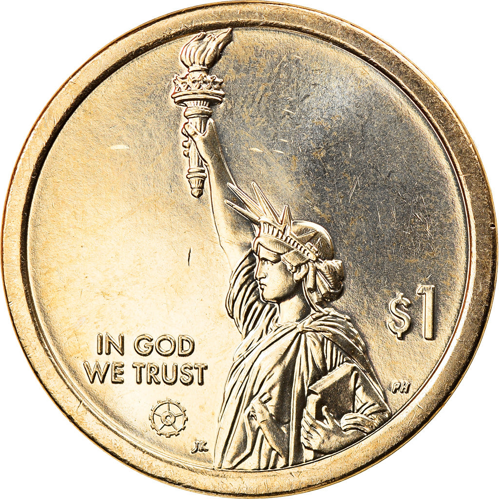 Coin, United States, South Carolina, Dollar, 2020, Denver, MS(63), Brass