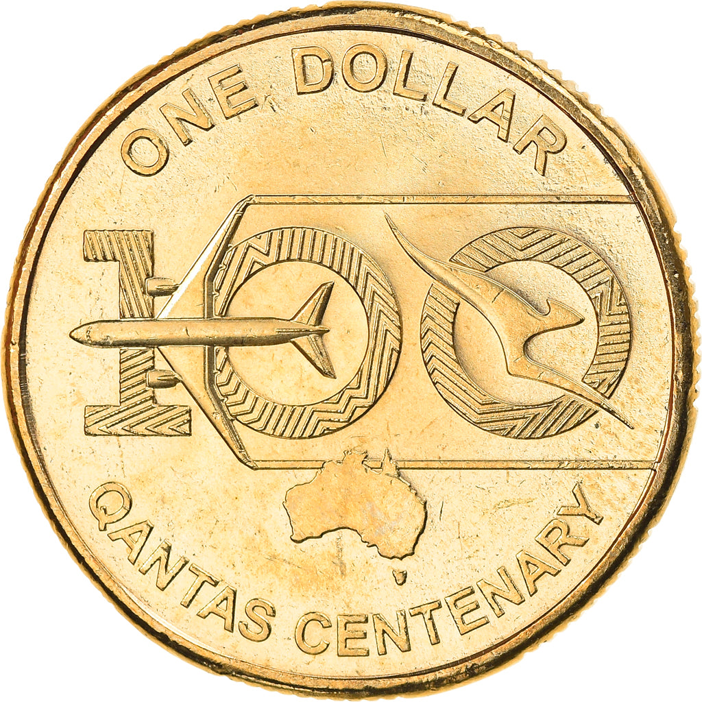 Coin, Australia, Qantas, Dollar, 2020, MS(63), Bronze-Aluminium