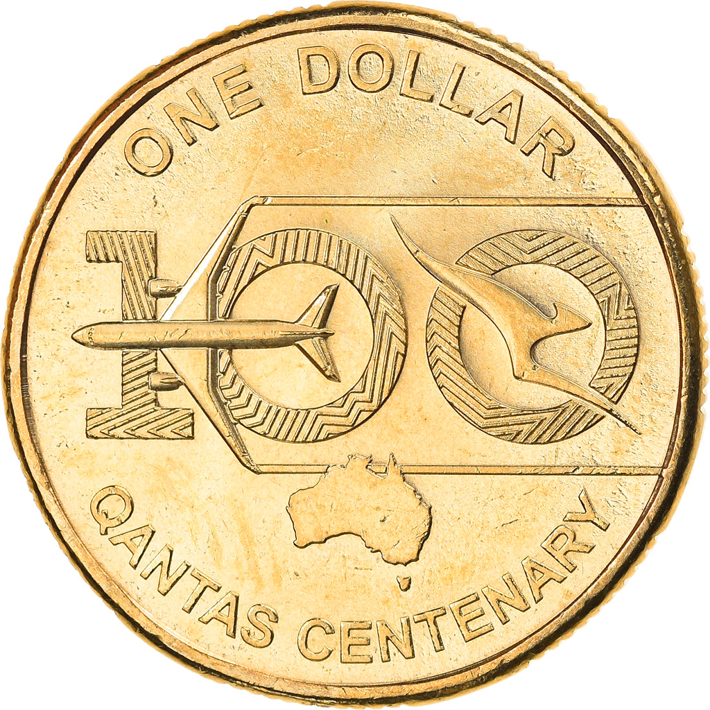Coin, Australia, Qantas, Dollar, 2020, MS(63), Bronze-Aluminium
