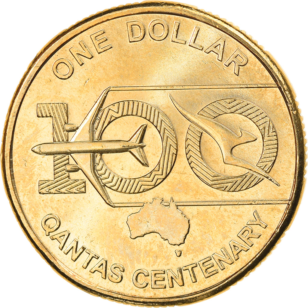 Coin, Australia, Qantas, Dollar, 2020, MS(63), Bronze-Aluminium