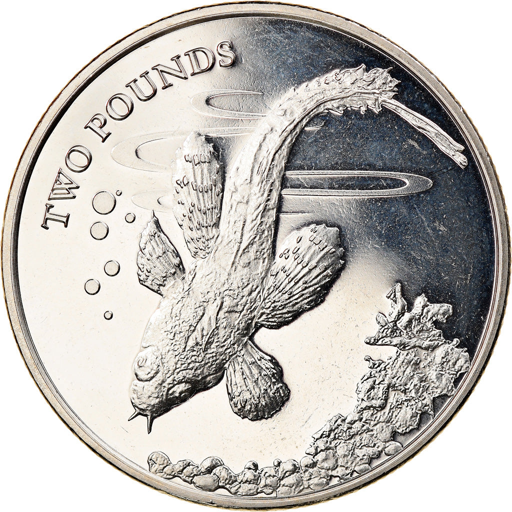 Coin, British Antarctic Territory, Plunder fish, 2 Pounds, 2021, MS(63)