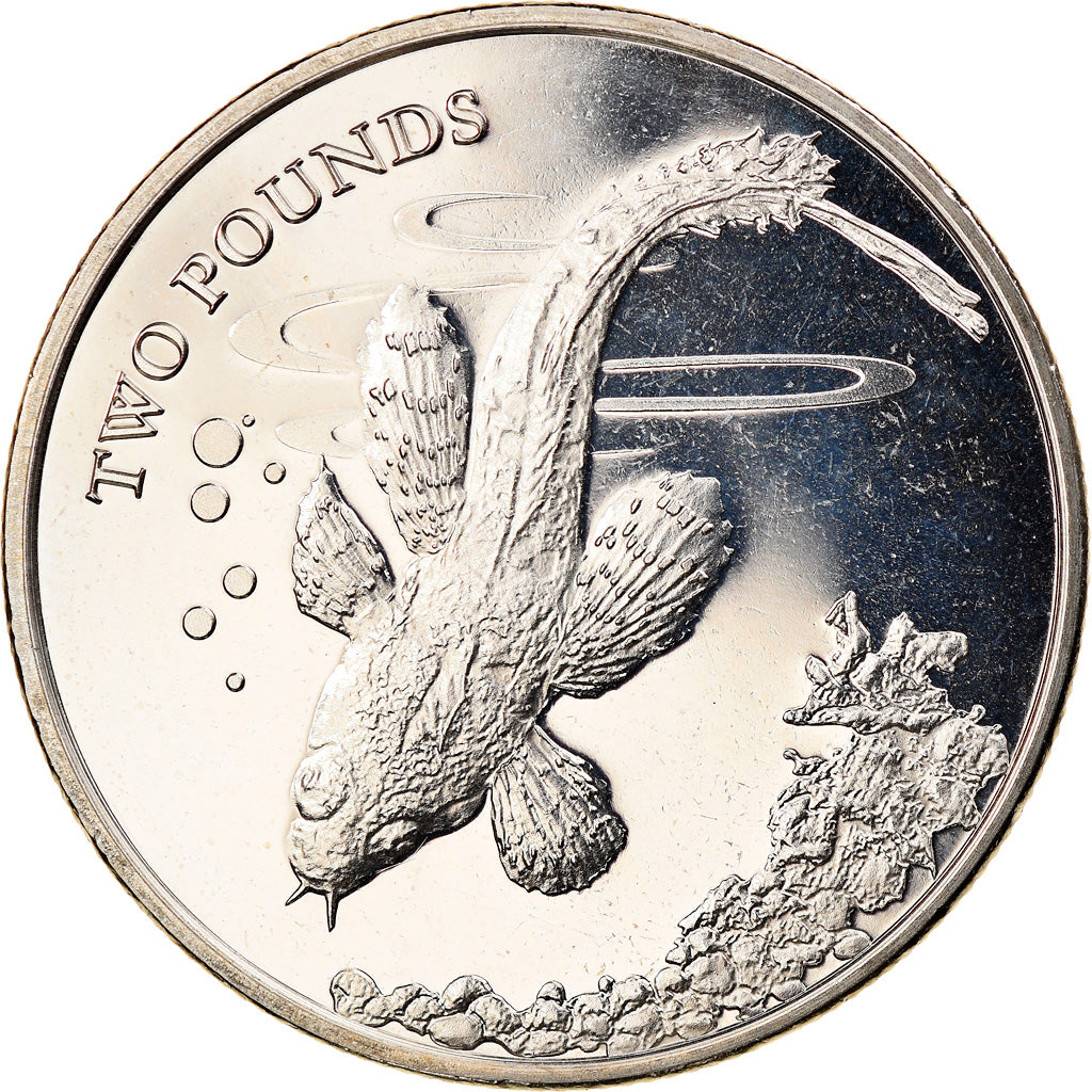 Coin, British Antarctic Territory, Plunder fish, 2 Pounds, 2021, MS(63)