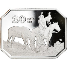 Coin, United States, Wyoming, 20 Dollars, 2020, MS(65-70), Silver Clad