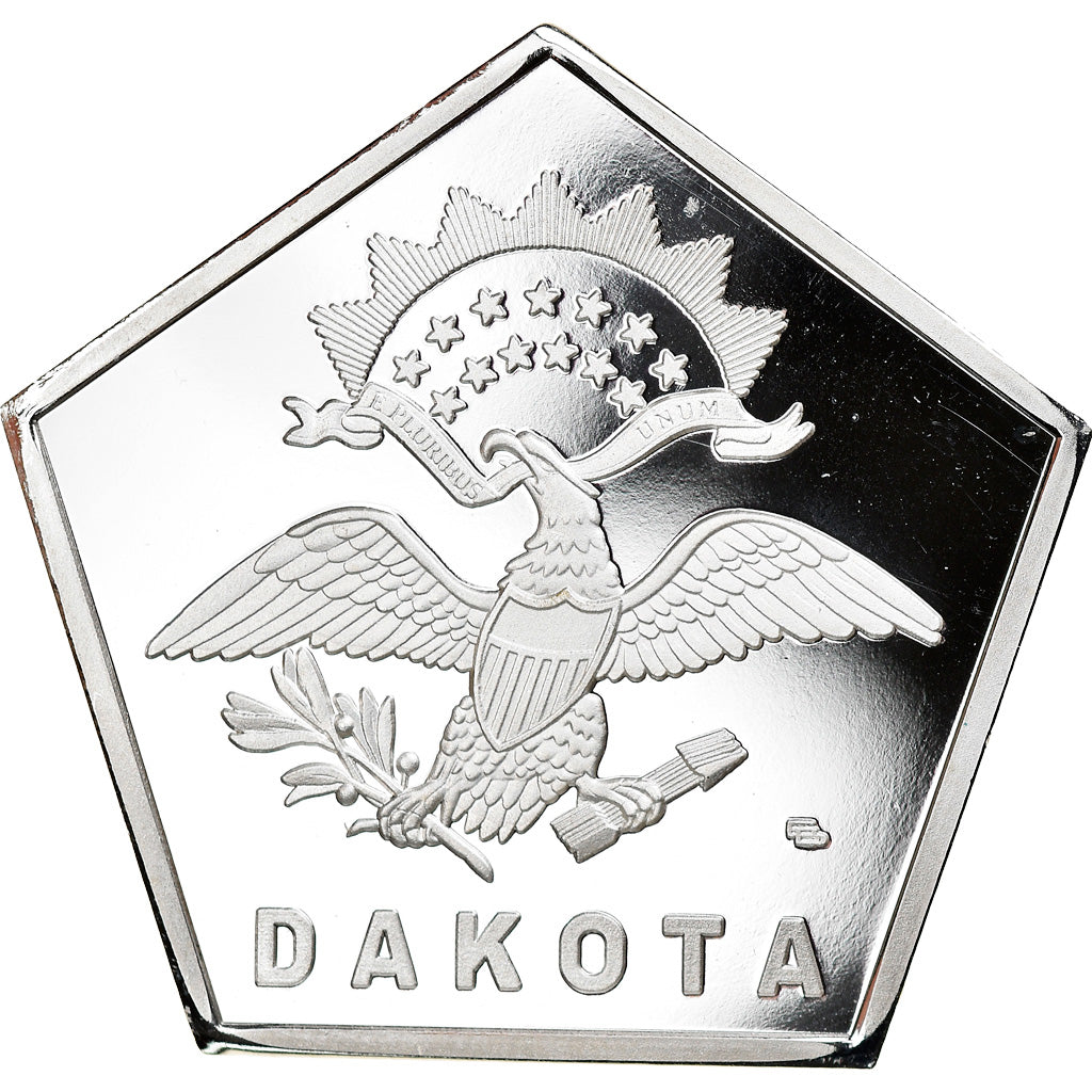 Moneda, Estados Unidos, Dakota, 20 Dollars, 2020, FDC, Plata recubierta de cobre