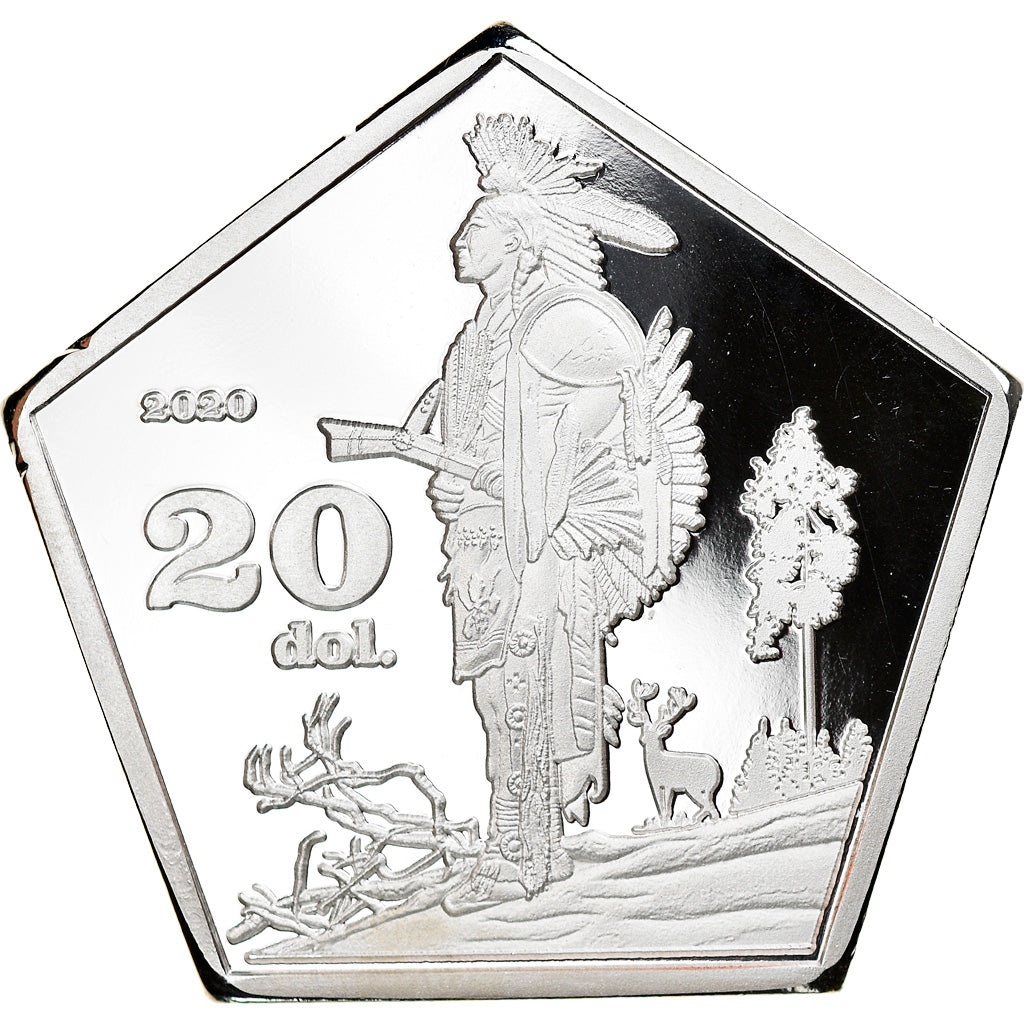 Coin, United States, Dakota, 20 Dollars, 2020, MS(65-70), Silver Clad