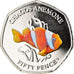 Coin, British Indian Ocean, Poisson-clown, 50 Pence, 2021, MS(65-70)