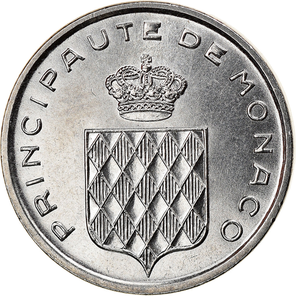 Coin, Monaco, Rainier III, Centime, 1976, AU(55-58), Stainless Steel, KM:155