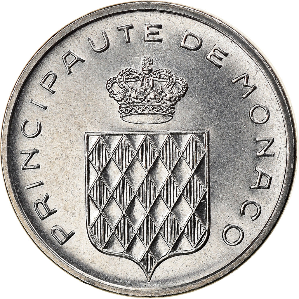 Coin, Monaco, Rainier III, Centime, 1976, AU(55-58), Stainless Steel, KM:155