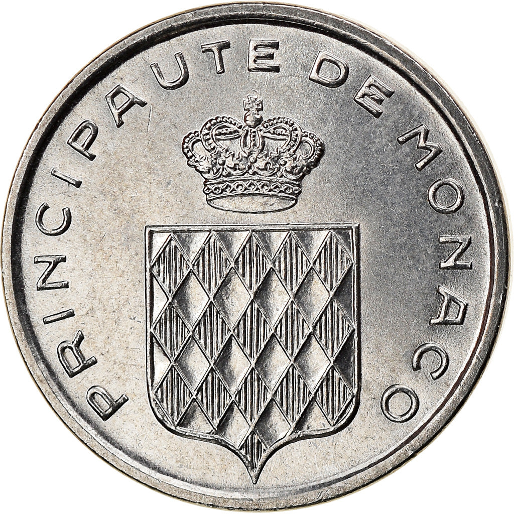Coin, Monaco, Rainier III, Centime, 1976, AU(55-58), Stainless Steel, KM:155