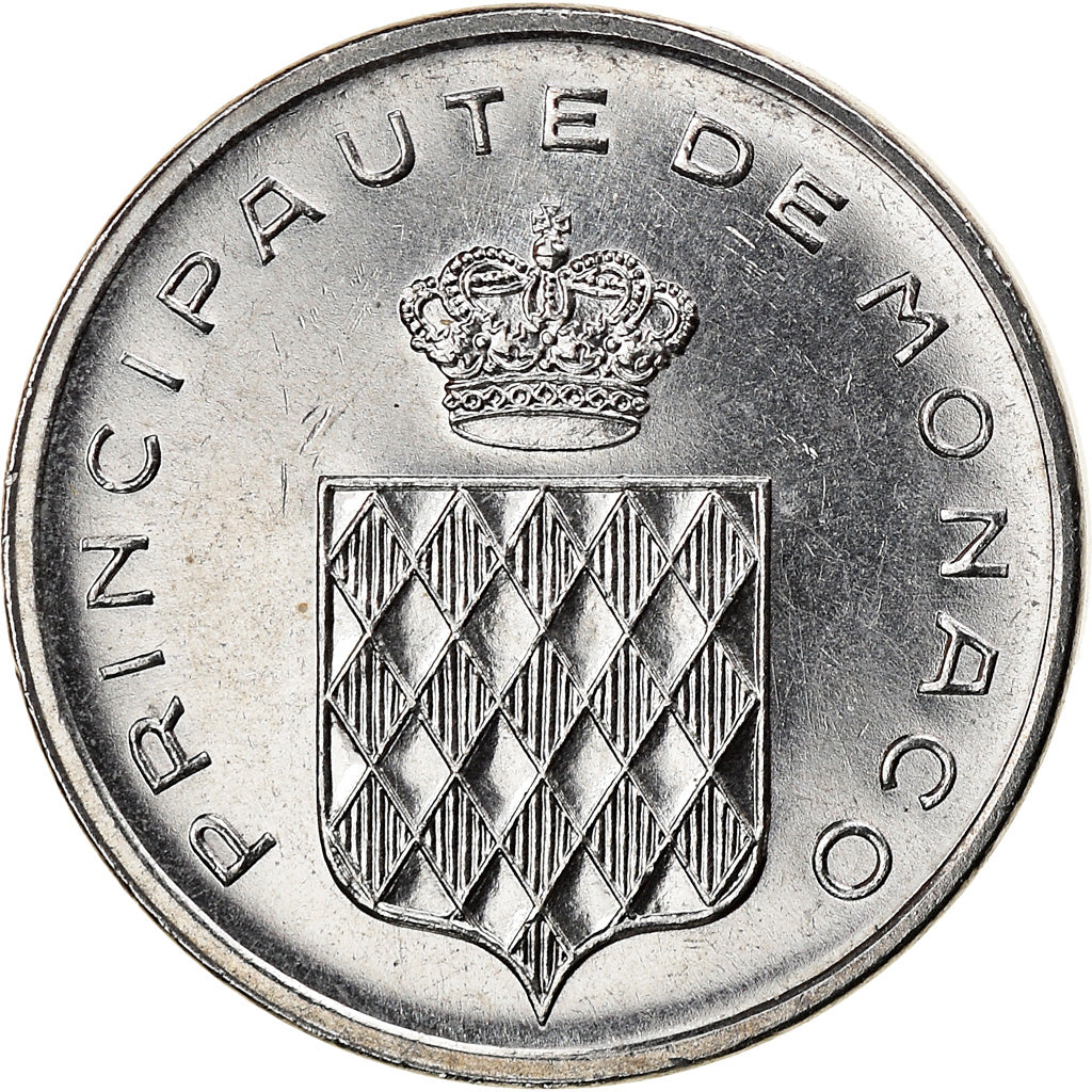 Coin, Monaco, Rainier III, Centime, 1976, AU(55-58), Stainless Steel, KM:155