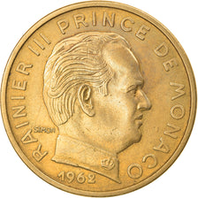 Coin, Monaco, Rainier III, 50 Centimes, 1962, EF(40-45), Aluminum-Bronze