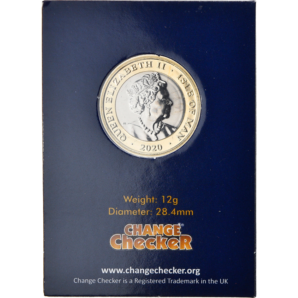 Monnaie, Isle of Man, Mayflower, 2 Pounds, 2020, FDC, Bi-Metallic