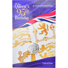Coin, British Indian Ocean, The Queen's 95th Birthday, 50 Pence, 2021