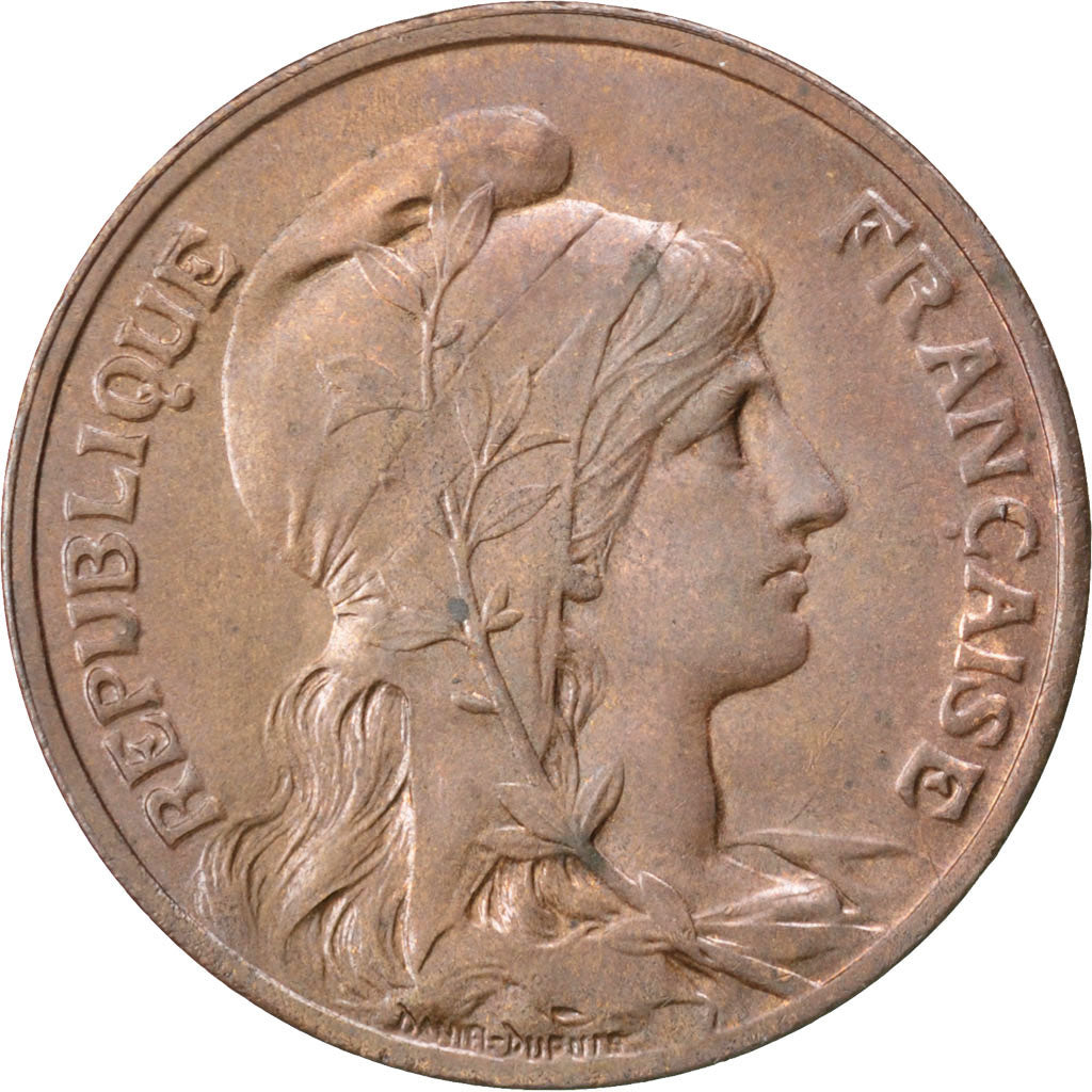 Francia, Dupuis, 10 Centimes, 1911, BB+, Bronzo, KM:843, Gadoury:277
