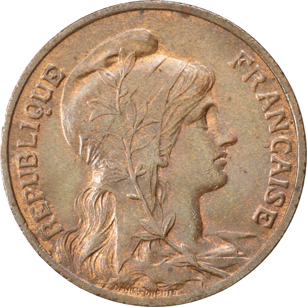 FRANCE, Dupuis, 10 Centimes, 1911, Paris, KM #843, AU(55-58), Bronze, 30,...