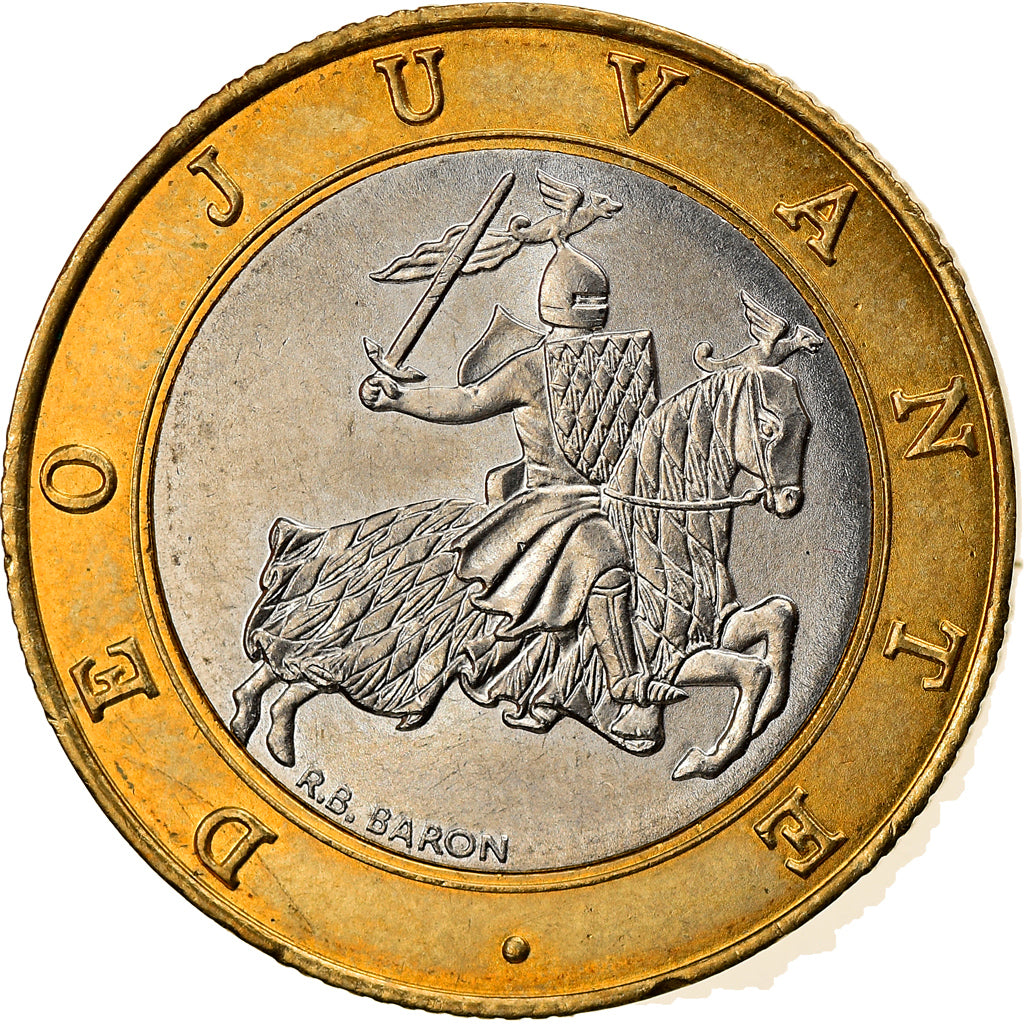 Coin, Monaco, Rainier III, 10 Francs, 2000, AU(55-58), Bi-Metallic, KM:163