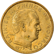 Monnaie, Monaco, Rainier III, 5 Centimes, 1977, TTB, Aluminum-Bronze, Gadoury:MC