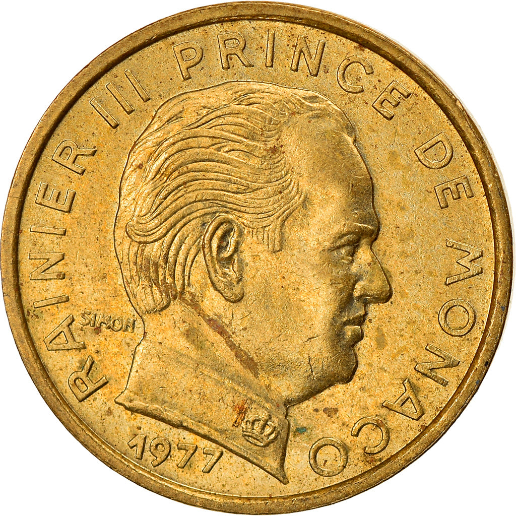 Coin, Monaco, Rainier III, 5 Centimes, 1977, EF(40-45), Aluminum-Bronze, KM:156