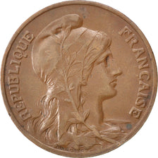 FRANCE, 10 Centimes, 1914, KM #843, EF(40-45), Bronze, Gadoury #277, 10.14