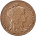 FRANCE, 10 Centimes, 1914, KM #843, EF(40-45), Bronze, Gadoury #277, 10.14