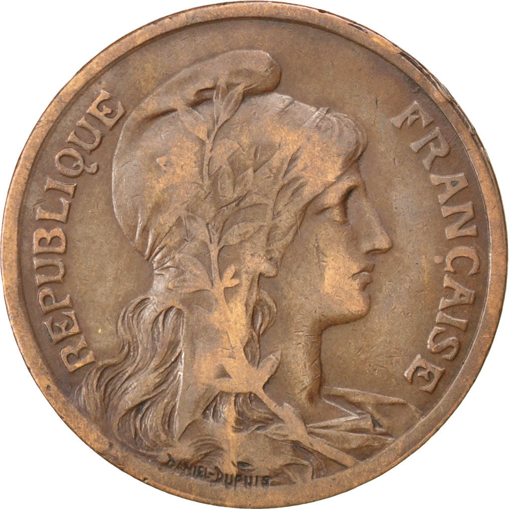 Münze, Frankreich, Dupuis, 10 Centimes, 1916, Paris, S+, Bronze, KM:843