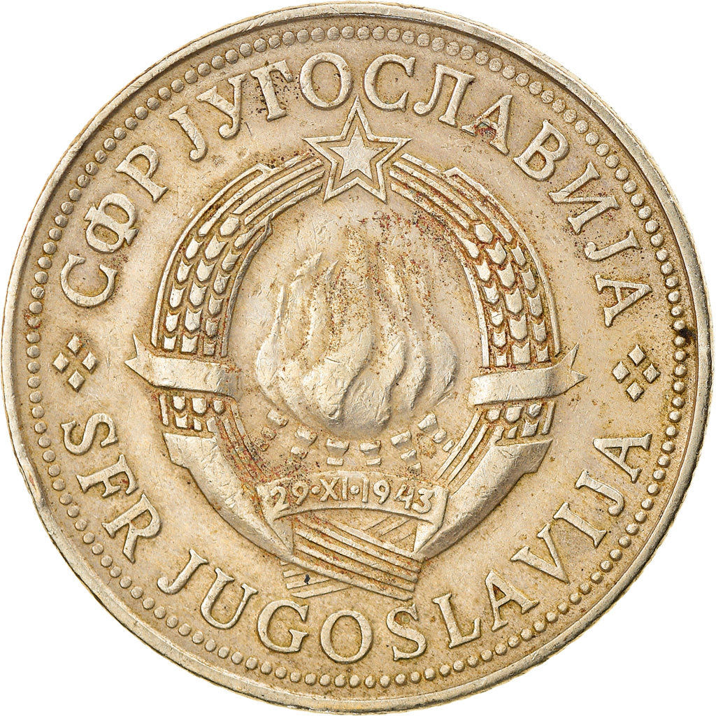 Moneta, Iugoslavia, 10 Dinara, 1979, BB, Rame-nichel, KM:62