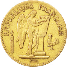 Francia, Génie, 20 Francs, 1849, Paris, MB+, Oro, KM:757, Gadoury:1032