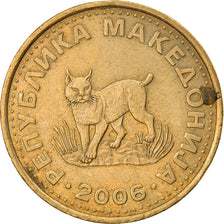 Coin, Macedonia, 5 Denari, 2006, EF(40-45), Brass, KM:4
