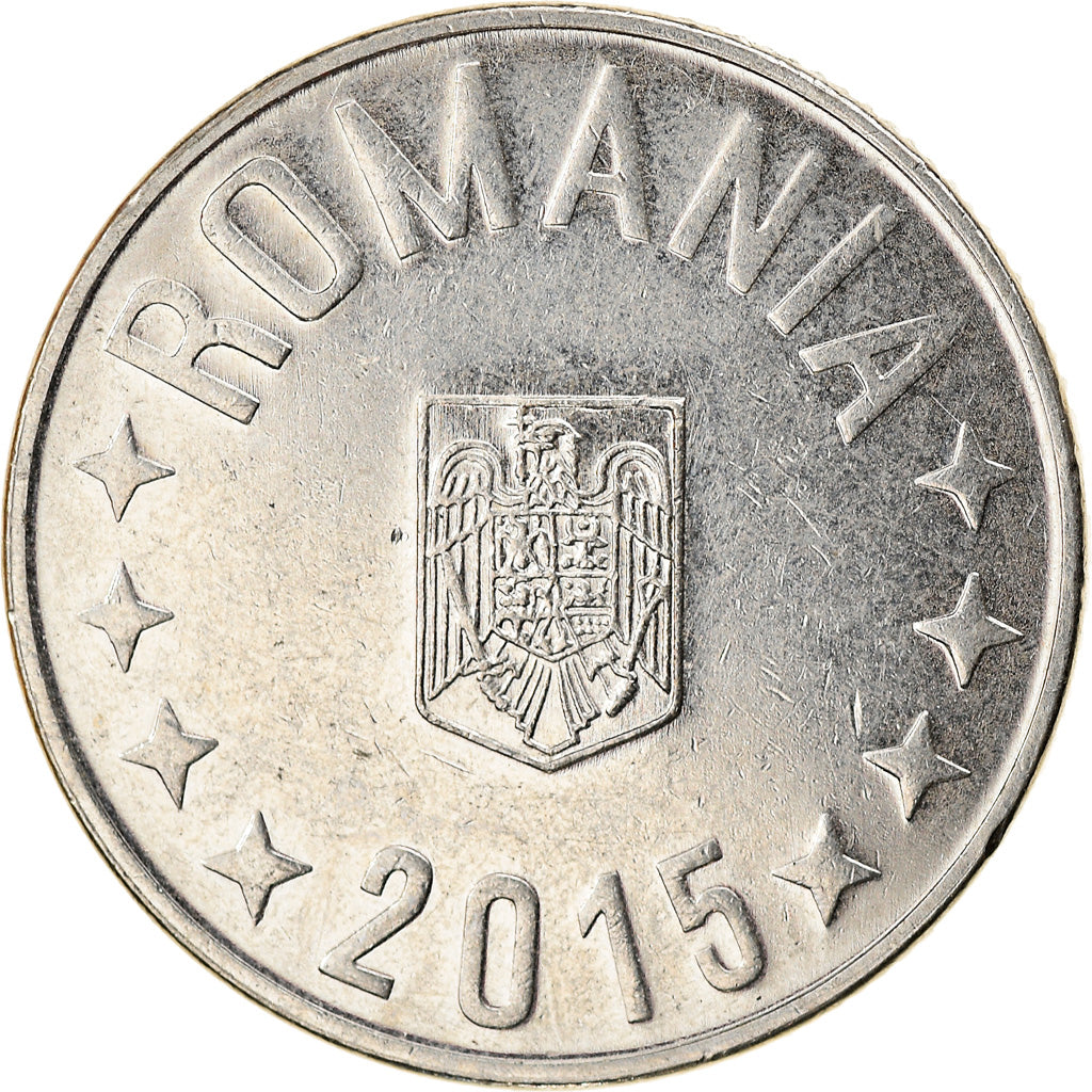 Coin, Romania, 10 Bani, 2015, Bucharest, EF(40-45), Nickel plated steel, KM:191